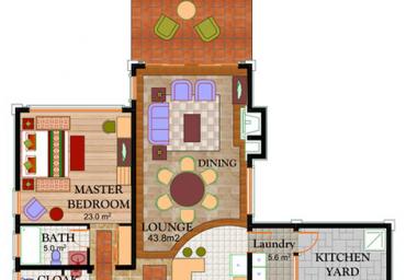 HOUSE TYPE A1-FLOOR PLAN