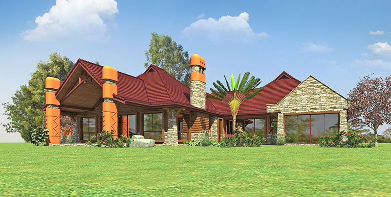 HOUSE TYPE B2 - REAR VIEW