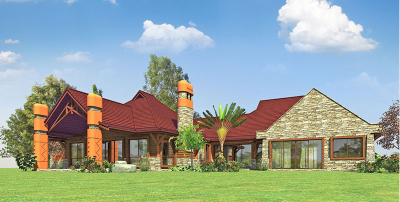 HOUSE TYPE B3 - REAR VIEW
