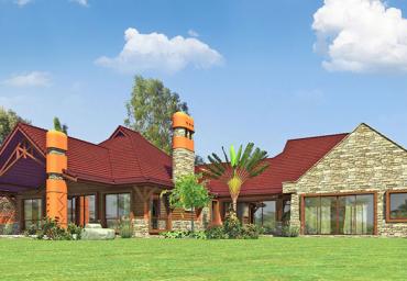 HOUSE TYPE B3 - REAR VIEW