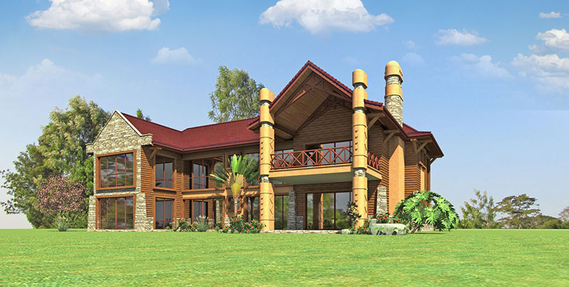 HOUSE TYPE C2 - REAR VIEW