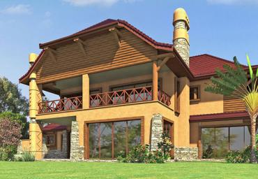 HOUSE TYPE C3 - REAR VIEW