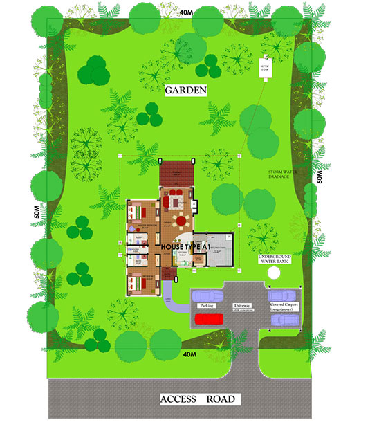 HOUSE TYPE A1 SITE PLAN