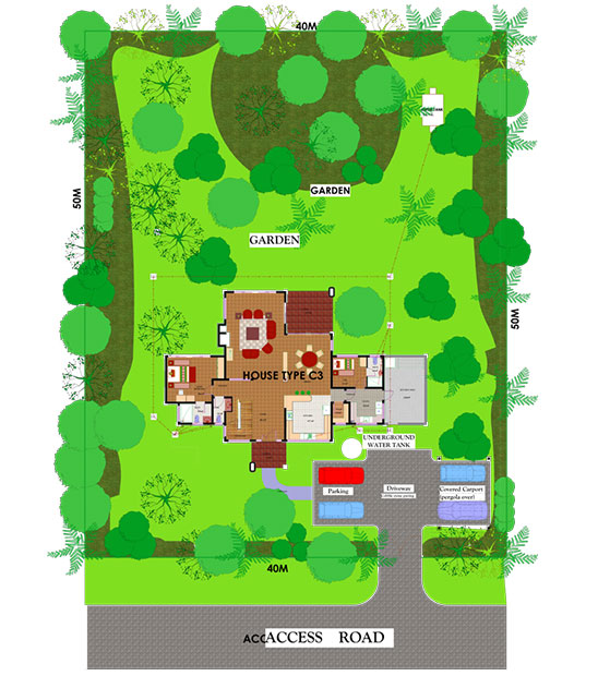 HOUSE TYPE C3 SITE PLAN