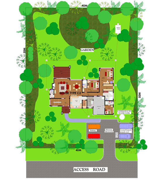HOUSE TYPE C2 SITE PLAN