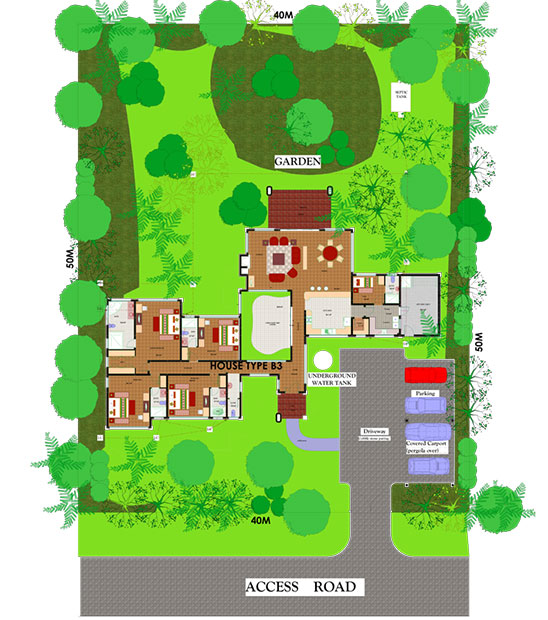 HOUSE TYPE B3 SITE PLAN