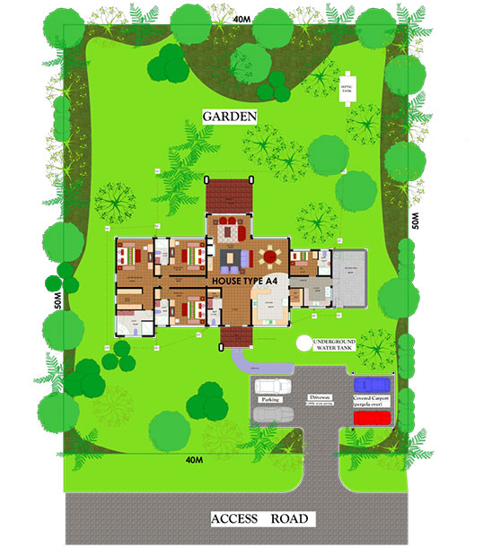 HOUSE TYPE A4 SITE PLAN
