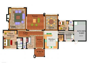 House type C4 Ground Floor